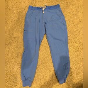 FIGS Jogger Technical Scrub Pants, surgical Light Blue